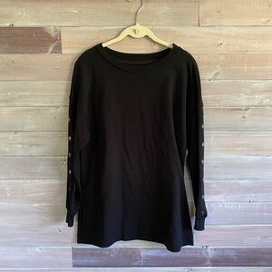 The sweatshirt project black soft sweatshirt size small